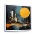 thumbnail image 2 of Designart "Blue Power Plants Energy Speckles" Abstract Floater Framed Canvas Print, 2 of 7