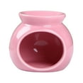 thumbnail image 4 of Tongina Aroma Oil Burner Aroma Oil Warmer Solid Color, Aroma Diffuser Tealight Holder ,Ceramic Essential Oil Burner for Porch Kitchen Pink, 4 of 8