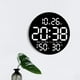 thumbnail image 5 of RKSTN Electronic clock Round Clock Multi-function Remote Control Clock Living Room Wall Clock Home Decoration Digital Electronic Clock Silent Clock Color Screen Clock, 5 of 9