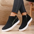 thumbnail image 6 of Wowcloth Winter Casual Ankle Boots for Women – Side Zipper Slip-On with Solid Suede Round Toe Design & Comfortable Flat Heel for Stylish Everyday Winter Footwear, 6 of 6