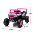 thumbnail image 2 of Ambifirner 12v Kids Ride On Electric Utv W/2.4g Parents Control,Slow Start& Swing Function,Anti-Slip Wheels With Front Shock Absorbers,Led Lights,Built-In Music Player For Kids Gift Aged 3-5, 2 of 9