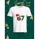 thumbnail image 1 of Fashionable and Personalized Christmas Element Candy-shaped Christmas Tree Pattern White T-shirt, Comfortable Short-sleeved T-shirt Full of Festival Atmosphere Suitable for Wearing in the Christmas S, 1 of 6