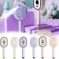 thumbnail image 4 of Electric Spray Air Cushion Comb, Steam Hair Brush, Rechargeable Steam Hair Straightener, Portable Hair Styling Brush with Bonus Wide Tooth Detangling Comb, Steam Brush for All Hair Types, 4 of 7