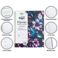 thumbnail image 2 of See it Bigger Monthly Weekly Planner Large (9.25″ x 11″) Blue Floral, 15 month, Apr 2025-Jun 2026, 2 of 8