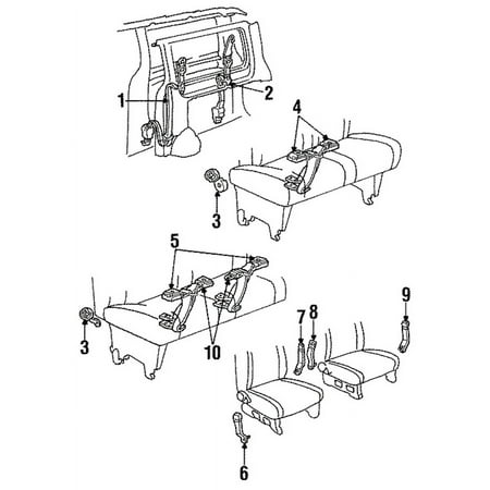 Genuine OE Ford Retractor Assembly - F69Z12611B69F