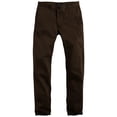 thumbnail image 3 of Pantalones Casuales Slim Entallados Color Marrón Oscuro Talla 34, 3 of 6