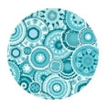 thumbnail image 1 of yuksok Elastic Fitted Table Cover - Geometric Pattern Home Decor - Round & Non-slip and I - 120cm (48 Inch), 1 of 6