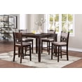 thumbnail image 2 of New Classic Furniture Gia 5-Piece Transitional Wood Counter Set in Cherry, 2 of 12