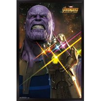 Marvel Cinematic Universe - Avengers - Infinity War - Thanos Wall Poster, 14.725" x 22.375", Framed