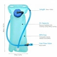 thumbnail image 5 of EXLEAF 2026 New 2L Hydration Water Bladder Bag for Cycling, Camping, Hiking - Water Pouch, for Outdoor Adventures, Sports, Travel, Backpacking, Fitness., 5 of 6