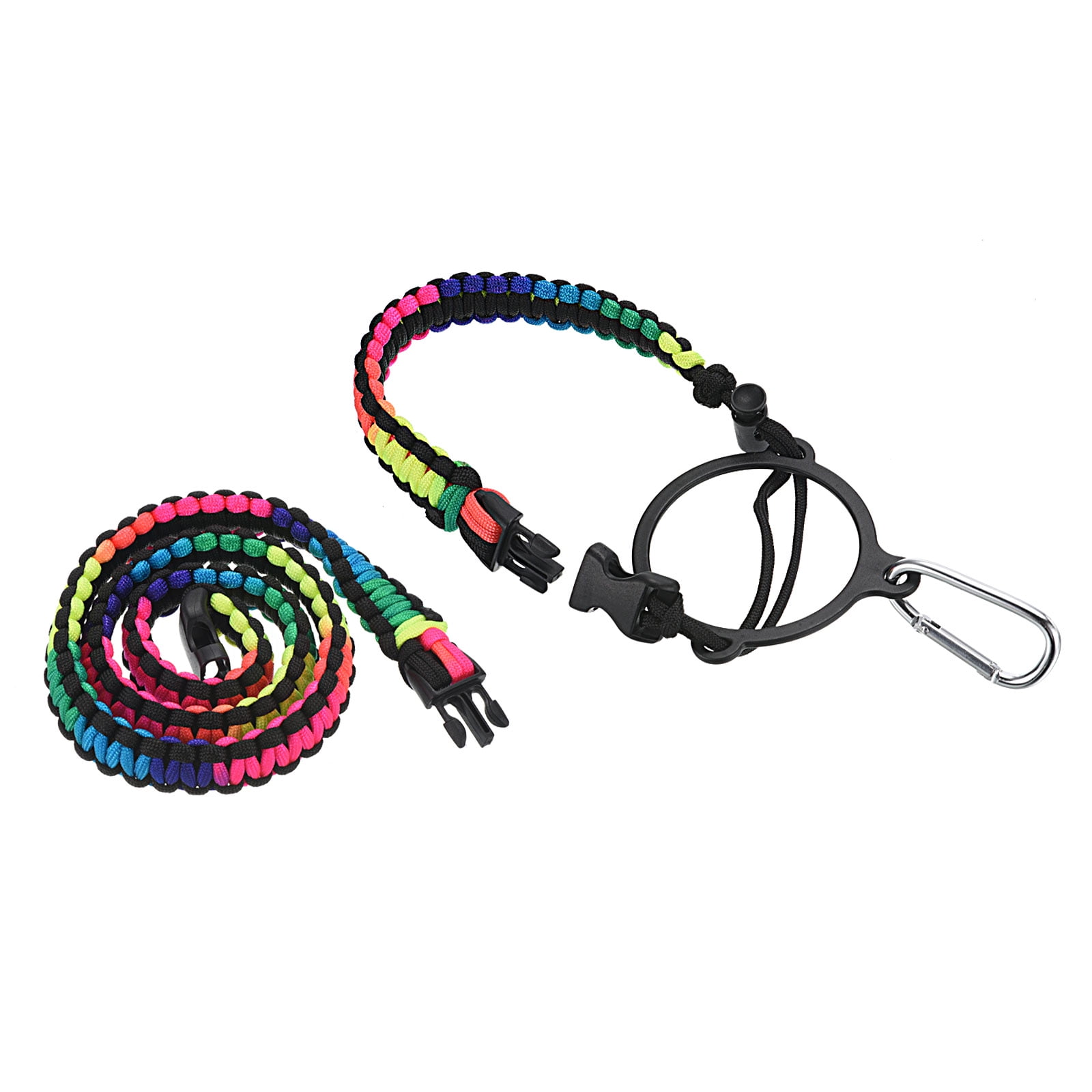Unique Bargains Water Bottle Holder, Paracord Handle Strap Carrier