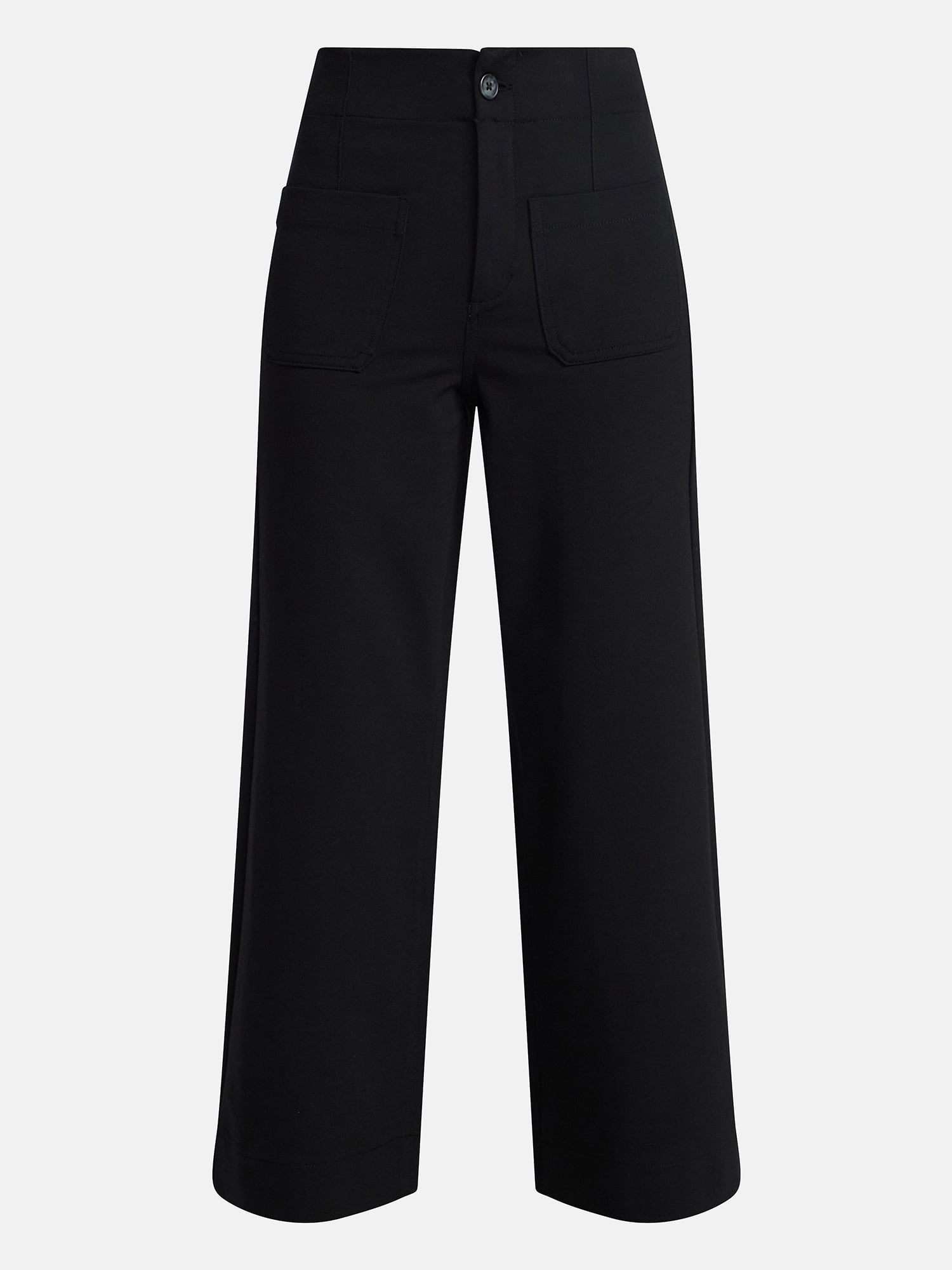 Time and Tru Women's Ponte Knit Patch Pocket Pants, 28" Inseam, Sizes 0-20