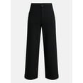 thumbnail image 6 of Time and Tru Women's Ponte Knit Patch Pocket Pants, 28" Inseam, Sizes 0-20, 6 of 6