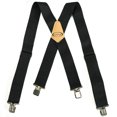 thumbnail image 1 of Mens Suspenders 2" Wide Adjustable and Elastic Braces X Shape with Very Strong Clips - Heavy Duty, 1 of 5