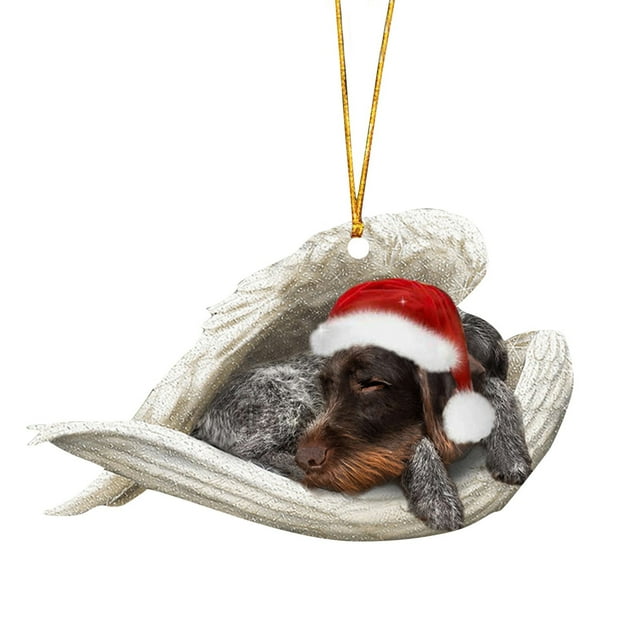 Pendentif de Noël Ange Dormant pour Décoration d'Arbre Maison Design Unique Festif pour Célébration de Vacances