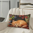 thumbnail image 6 of Fotbe Sleeping Cat Flowers Pillow Cases - Envelope Closure - Luxury, Extra Soft, Cooling Pillow Covers - Wrinkle, Fade, Stain Resistant-14"x20", 6 of 8