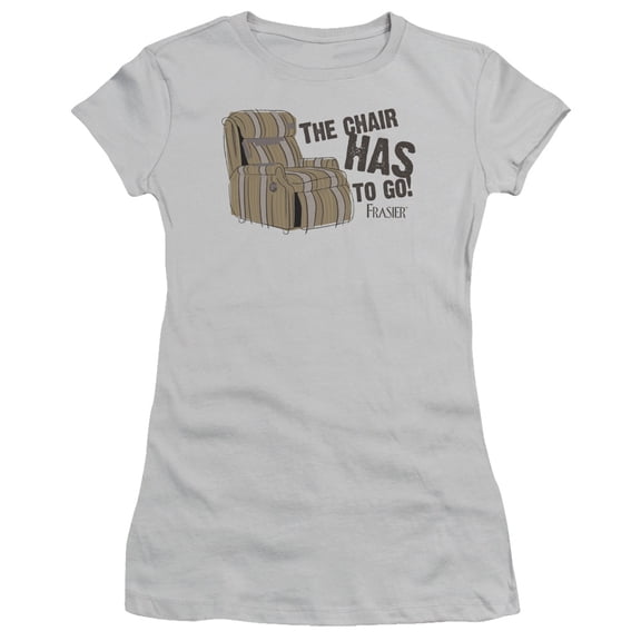 Frasier The Chair Junior Women's Sheer T-Shirt Silver