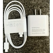OEM Samsung 45W USB-C Super Fast Charging Wall Charger & Cable - White (EP-TA845)