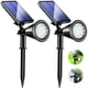 thumbnail image 1 of Kev Focos Solares De 800 Lúmenes Para Exteriores, 18 Luces Led De Inundación Solares Con 2 Modos Y Foco Solar Ajustable E Impermeable Ipx65 Para Entrada/Patio, Paisaje/Árbol/Garaje (Blanco Frío, 2 Uni, 1 of 6