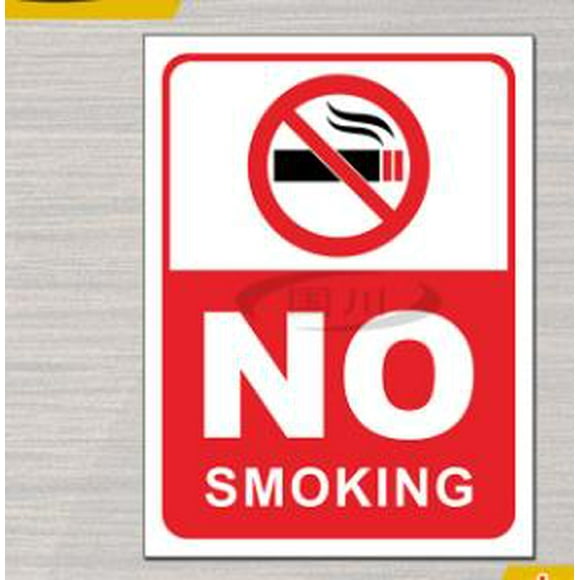 6pcs No Smoking Sign Fire Safety Warning Sign Plastic No Smoking Notice for Office Hotel Restaurant No Smoking Vaping Symbol Sign for Public Places