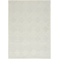 Nourison Easy Care Indoor/Outdoor Ivory/White 6' x 9' Area Rug, (6x9