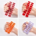 thumbnail image 7 of JELLOO Nail Polish Stickers for Women, 15 Sheets Full Wraps Solid Color Nail Polish Strips Adhesive Nail Art Polish Stickers Strips for Manicure, 7 of 7