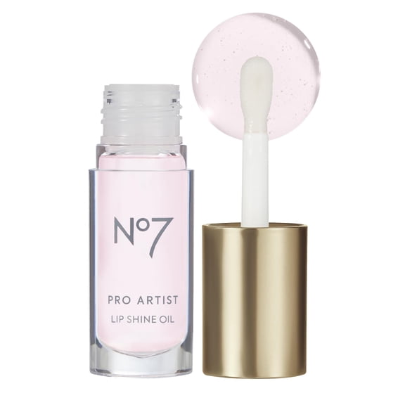 No7 Pro Artist Hydrating High-Shine Lip Oil with Nourishing Ingredients, Sweet Strawberry