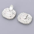 thumbnail image 3 of facefd Rhinestone Shoe Clips Wedding Buckle Shoe Decorations Crystal DIY Bride Shoe Decorative Charms White, 3 of 9