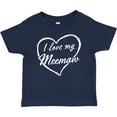 thumbnail image 3 of Inktastic I Love My Meemaw in White Chalk Heart Boys or Girls Baby T-Shirt, 3 of 5
