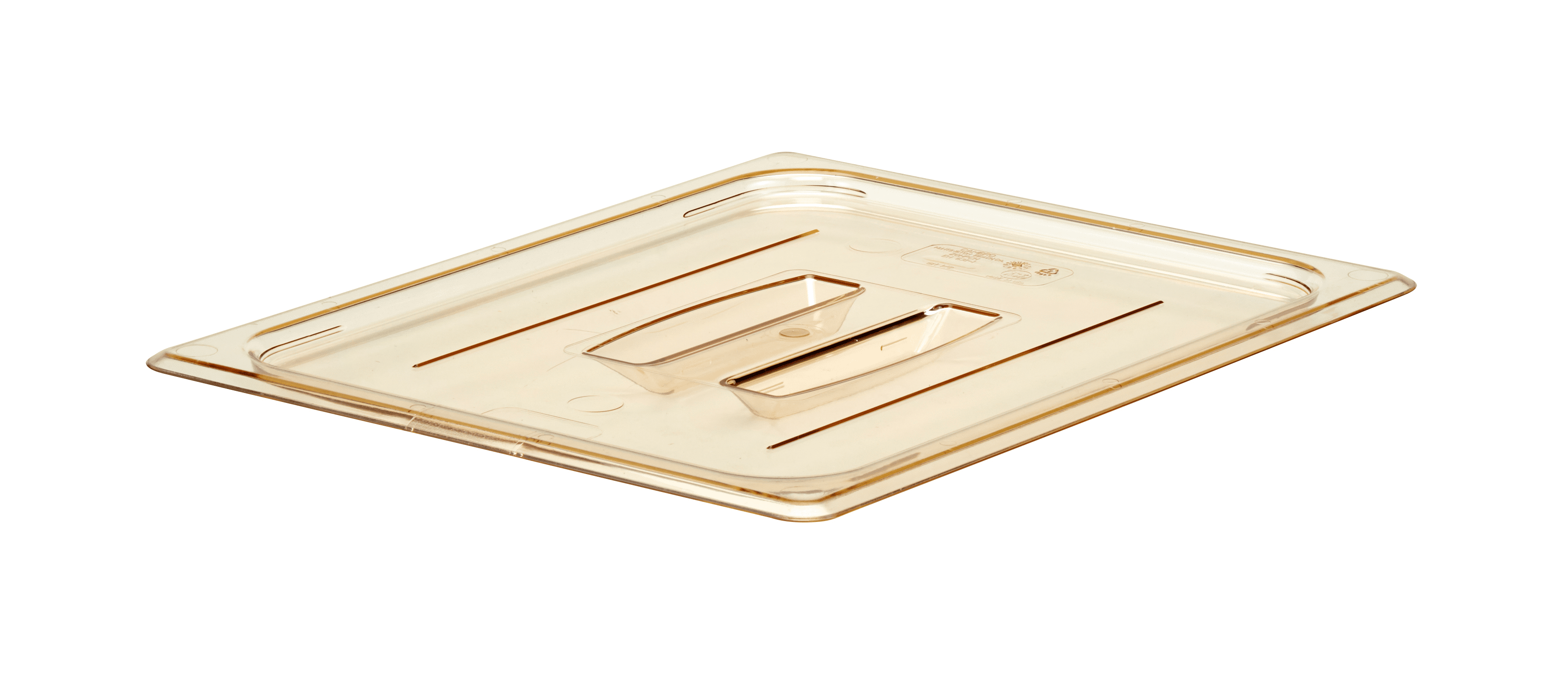 Food Pan Lid 1 2 H Pana A Handle Amber Walmart Com Walmart Com