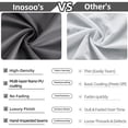 thumbnail image 6 of Inosoo Dark Gray Fabric Shower Curtain liner 72"x84" Extra Long Waterproof Cloth Shower Liner with Hooks, Machine Washable, 6 of 12