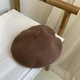 thumbnail image 1 of LinYooLi Breda Hat Female British Retro Autumn And Winter Day Is Wool Painter Hat Ladies Beilei Hat Versatile Korean Version, 1 of 9