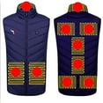 thumbnail image 3 of Heating Vest for Men Women Winter Plus Size Unisex Zipper Key Press Control 2 Heating Jacket Heated USB Charging Version, 3 of 5