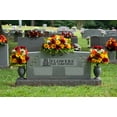 thumbnail image 2 of Sympathy Silks Artificial Cemetery Flowers 2 Autumn Daisy/Rose/Calla Lily bouquets & cemetery saddle, 2 of 8