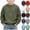 A06 Army Green, variant on Toddler Boys Crewneck Sweatshirts Kids Waffle Knit Pullover Tops Long Sleeve Casual Shirts Fall Winter Thermal Basic Activewear Casual Clothes