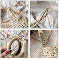 thumbnail image 4 of Artisanal Boho Look, Tote Bag — Handmade Straw Rattan Handbag, Summer Beach Travel Tote, And Woven Purse With 9.4x7.1x2.8 Inch Rattan Design For Vacation, 4 of 6