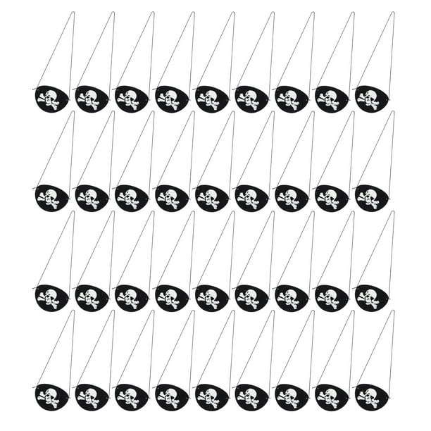 Suministros para fiestas piratas, 36 piezas de parche de ojo pirata, parche de ojo pirata, decoración pirata, diseño revolucionario