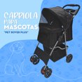 thumbnail image 4 of Carriola para Mascotas Pet Rover Plegable Transportador de Viaje Color Negro, 4 of 9
