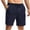 Navy, variant on IWRICH Men's Casual Sweat Shorts Drawstring Summer Beach Stretch Quilted Shorts for Workout Running White XL