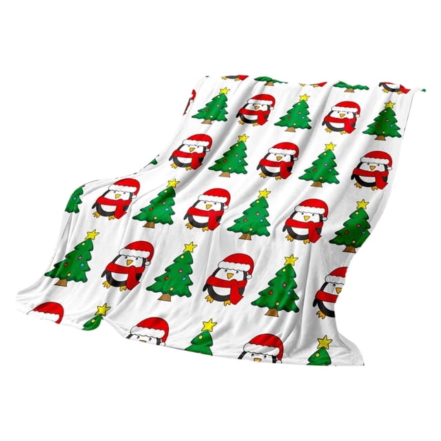 Sofa Vama Ropa de Cama Manta de franela estampada para Halloween y Navidad, informal, para niños, regalo navideño for Navideño