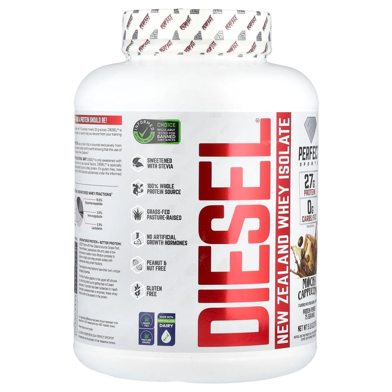 PERFECT Sports Diesel®, New Zealand Whey Isolate, Mocha Cappuccino