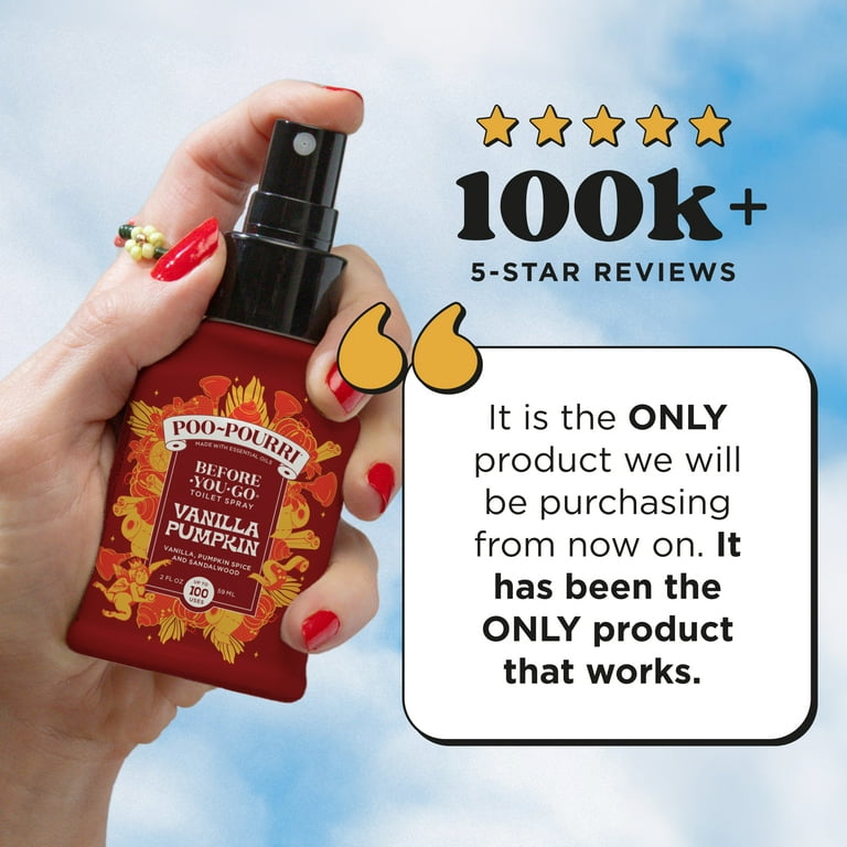 Poo-Pourri Before-You-Go Toilet Spray Vanilla Pumpkin 2oz