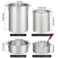 thumbnail image 4 of UBesGoo Outdoor Propane Fryer Pot Boiler 30qt & 10qt Pot Aluminum Turkey Fryer Outside, 4 of 13