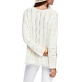 thumbnail image 2 of Free People Womens Distressed Pullover Sweater, Off-White, Large, 2 of 5