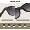 thumbnail image 4 of Gafas de sol Hombres Mujeres Gafas de sol rectangulares polarizadas Unisex Retro Clásico Vintage Gafas polarizadas Protección UV400 Gafas de sol clásicas cuadradas para conducir, 4 of 4