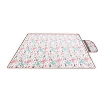 Beautynvta Picnic Mat for Family Camping, Foldable Waterproof Outdoor Blanket with Carry Bag for Hiking, Camping, Park, Travel, 39.4x64 In