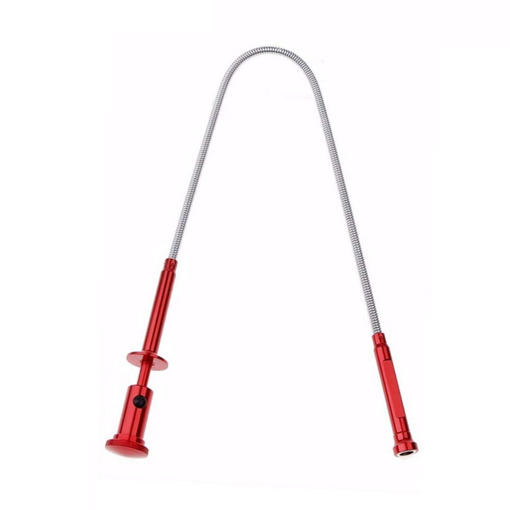 Claw Magnetic Pick-up Tool 4 Claws with Bright LED Light Flexible Spring Magnet Grab Grabber for Garbage Pick Up,Arm Extension