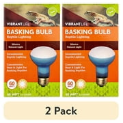 (2 pack) Vibrant Life 60W Terrarium Basking Bulb, Daylight