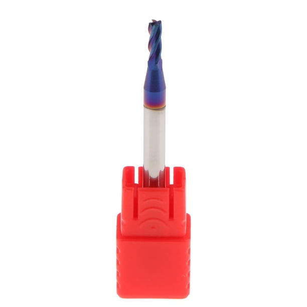 Fresa De Fresado De 4-flauta de material acero De Tungsteno Fresa Cnc Bits 4 Mm 4F 2.5 R0.2