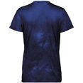 thumbnail image 3 of Holloway Sportswear S Womens Stock Cotton-Touch Poly Tee Navy Cloud Print 222796, 3 of 5
